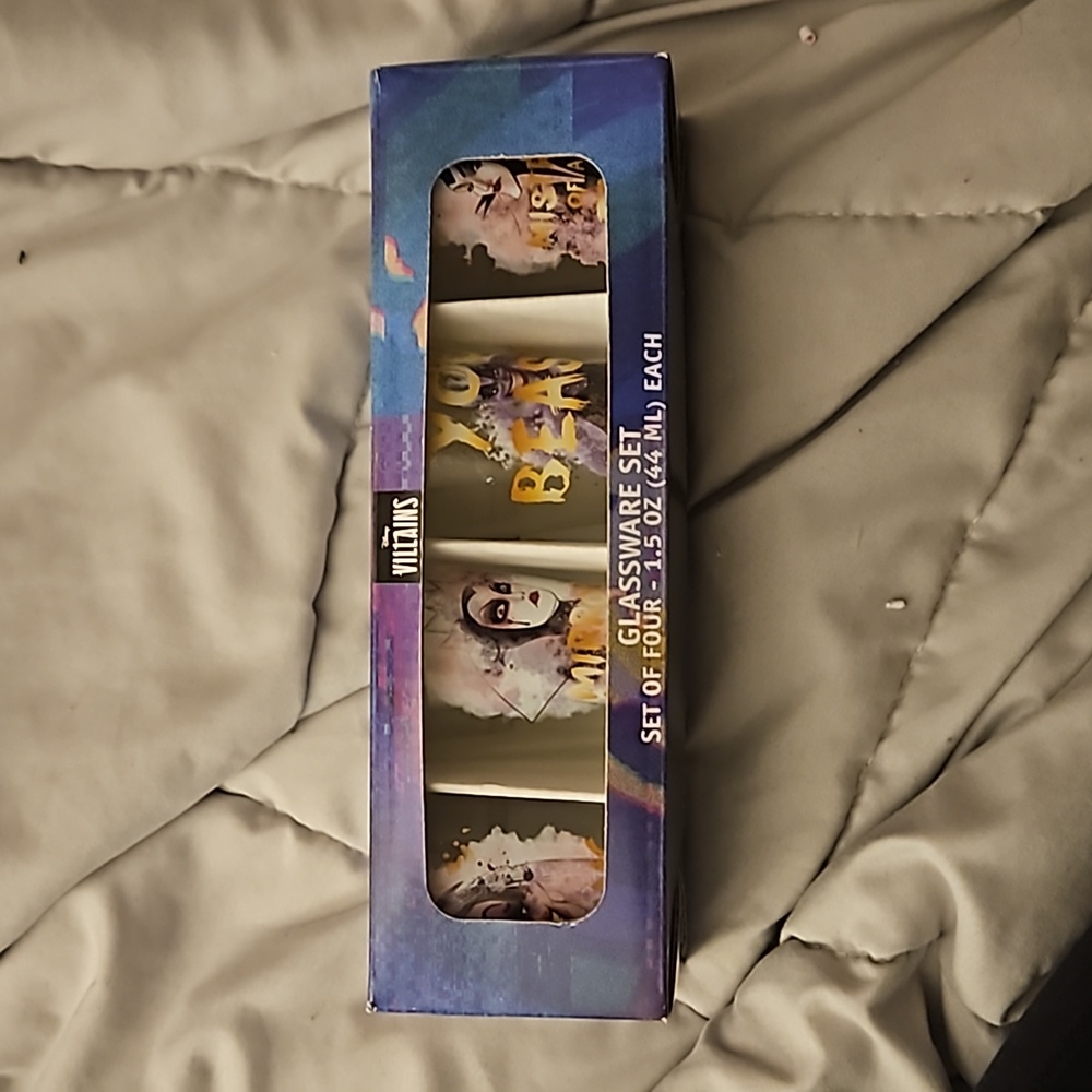 Disney villains shot glass set